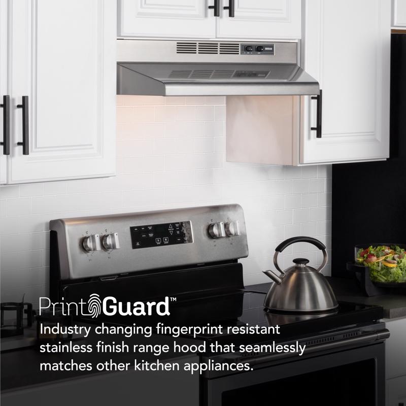 Broan 30 in. W Stainless Convertible Range Hood