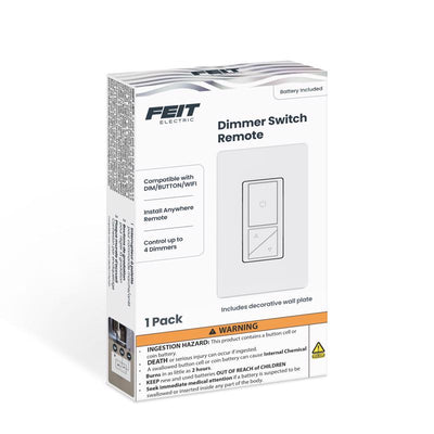 Feit White 200 W Paddle Smart-Enabled Dimmer Switch w/Remote Control