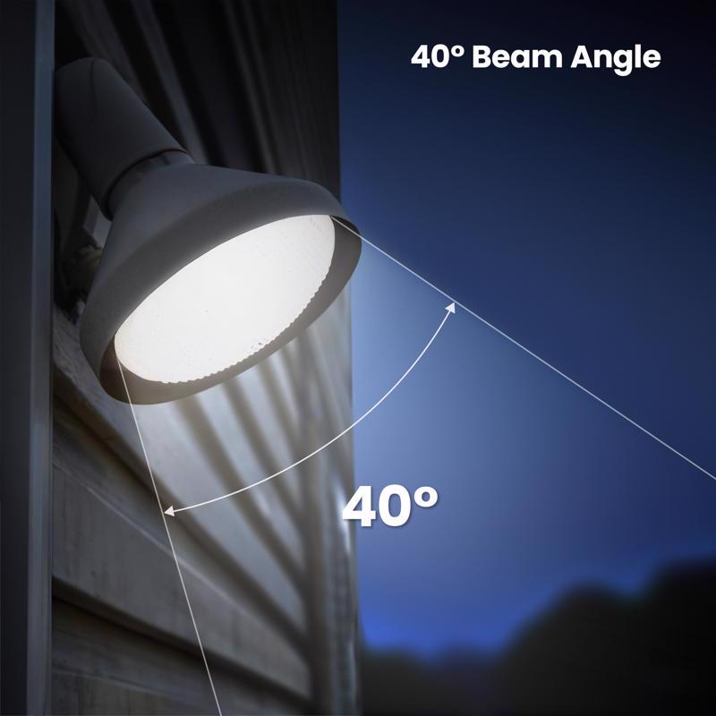 Feit PAR38 E26 (Medium) LED Dusk to Dawn Bulb Color Changing 100 Watt Equivalence