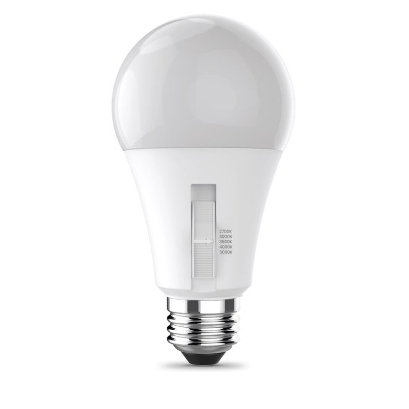 Feit A19 E26 (Medium) LED Bulb Adjustable White 50/75/150 Watt Equivalence