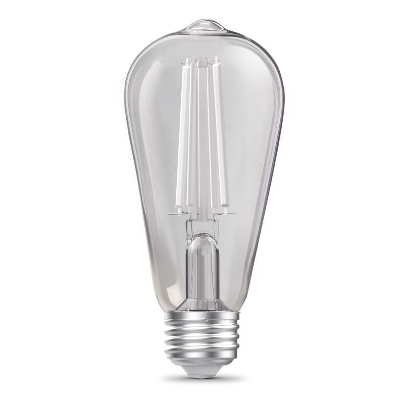 Feit ST19 E26 (Medium) Filament LED Bulb Soft White 60 Watt Equivalence 2 pk