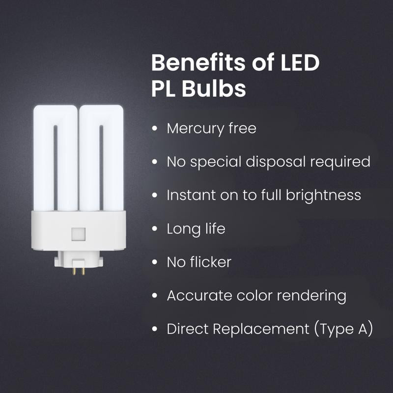 Feit Tube GX24Q-1 4 Pin LED Bulb Daylight 28 Watt Equivalence