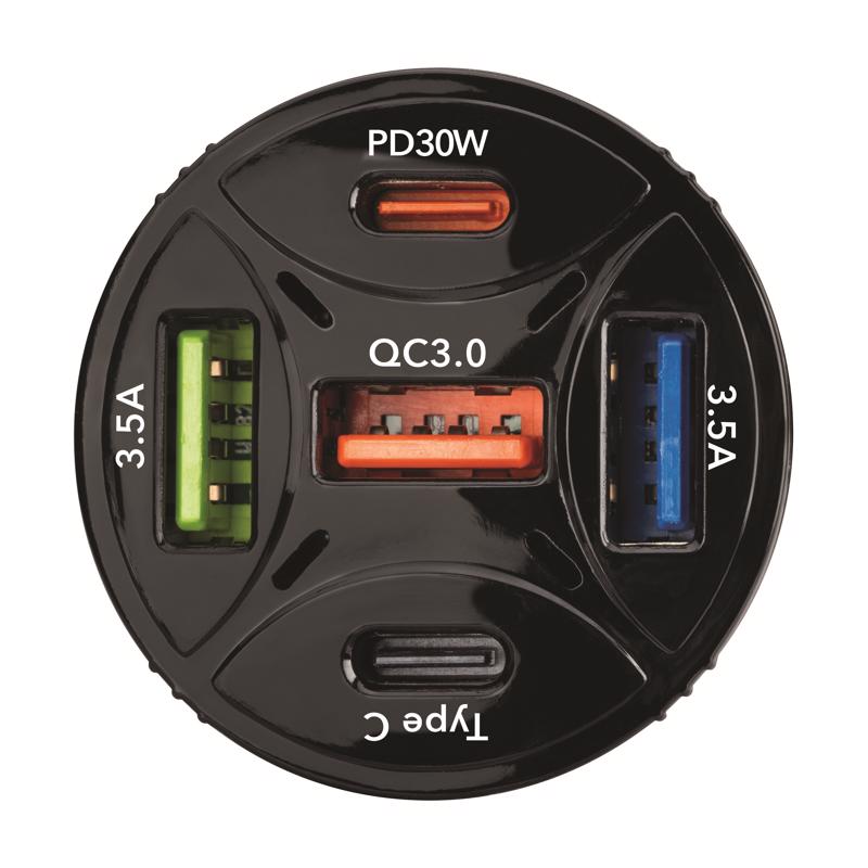 Monster Just Hook It Up 5 USB Car Charger
