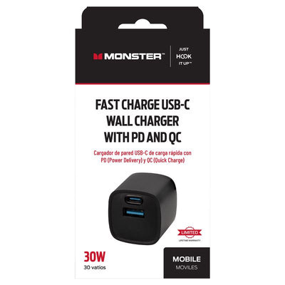 Monster Just Hook It Up 2 Port USB A/C Wall Charger