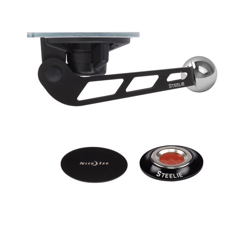 Nite Ize Steelie Orbiter Black Windshield Kit