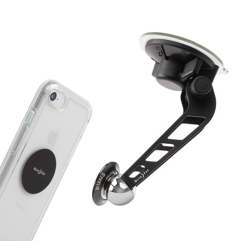 Nite Ize Steelie Orbiter Black Windshield Kit