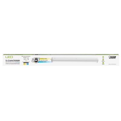 Feit 24.6 in. L White Hardwired LED Strip Light 2200 lm