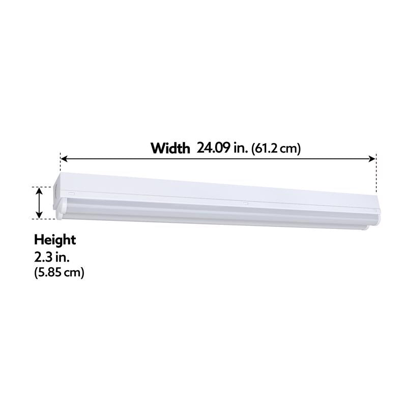 Feit 24.6 in. L White Hardwired LED Strip Light 2200 lm