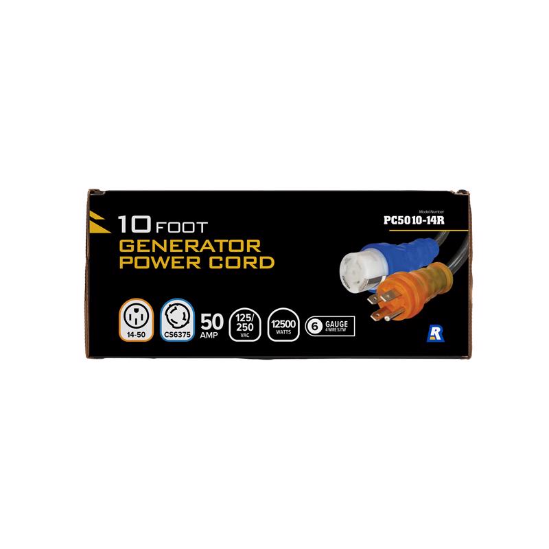 Reliance Controls 6/3 120/240 V 10 ft. L Generator Power Cord