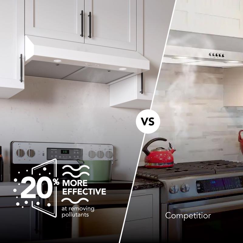 Broan GLA1 30 in. W White Range Hood