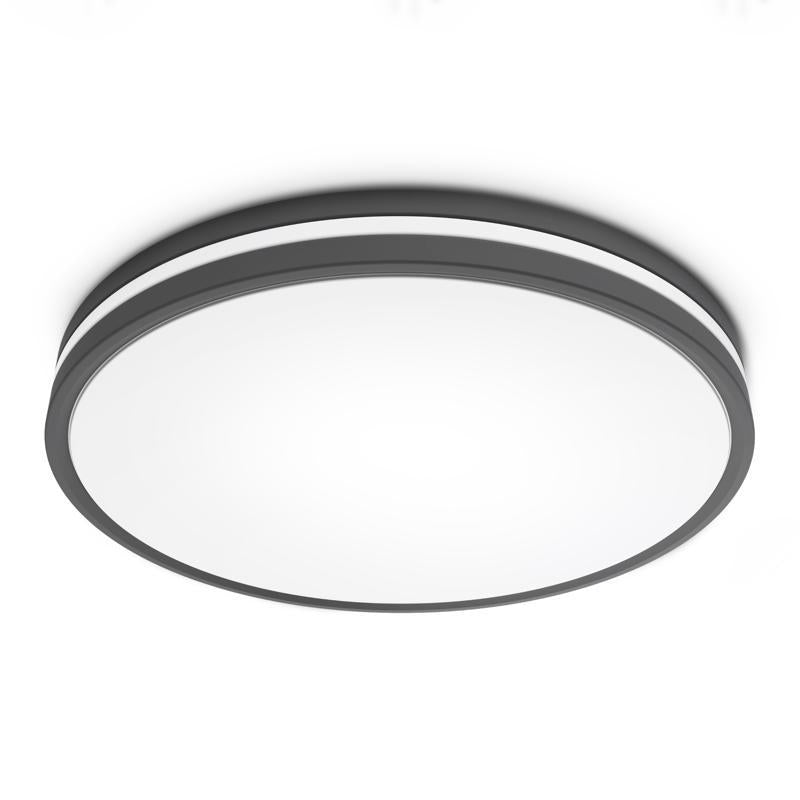 Feit 2.6 in. H X 14 in. W X 14 in. L Matte Black Black Ceiling Fixture