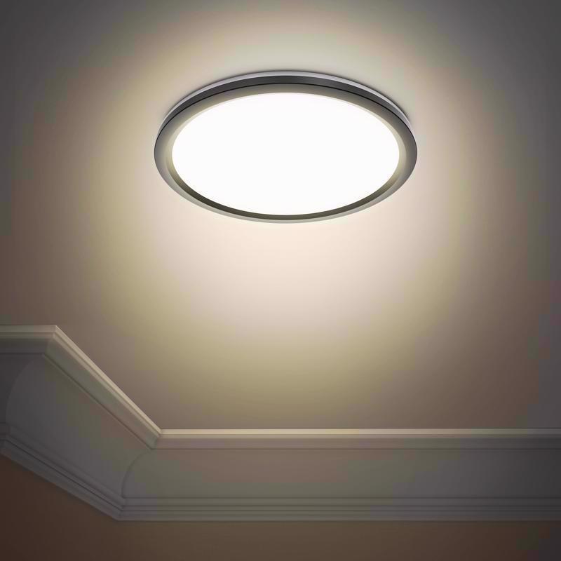 Feit 2.6 in. H X 14 in. W X 14 in. L Matte Black Black Ceiling Fixture