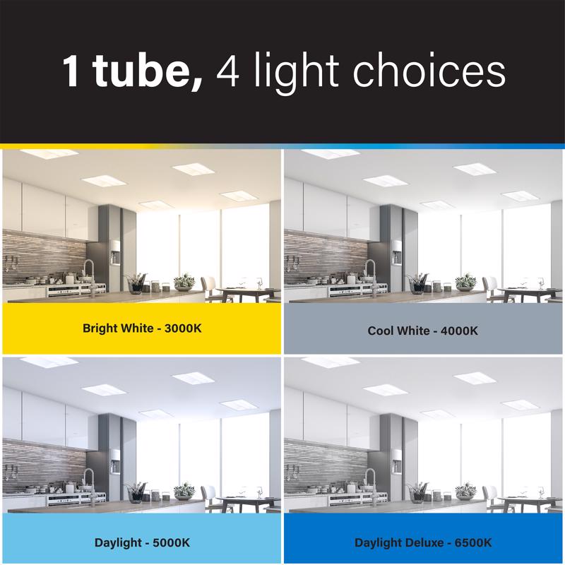Feit Tubular White 48 in. G13 T8 LED Linear 32 Watt Equivalence 2 pk
