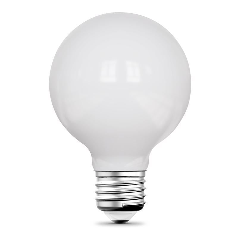 Feit G25 E26 (Medium) LED Bulb Adjustable White 60 Watt Equivalence