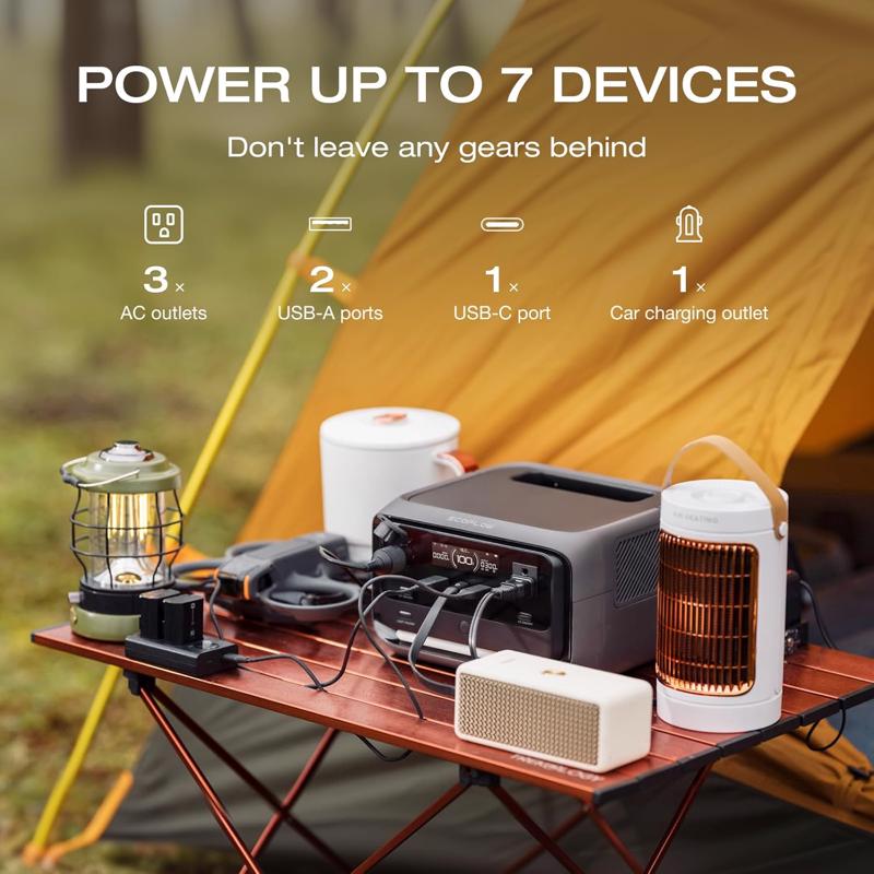 EcoFlow River 3 286 W Solar and Battery Portable Power Station