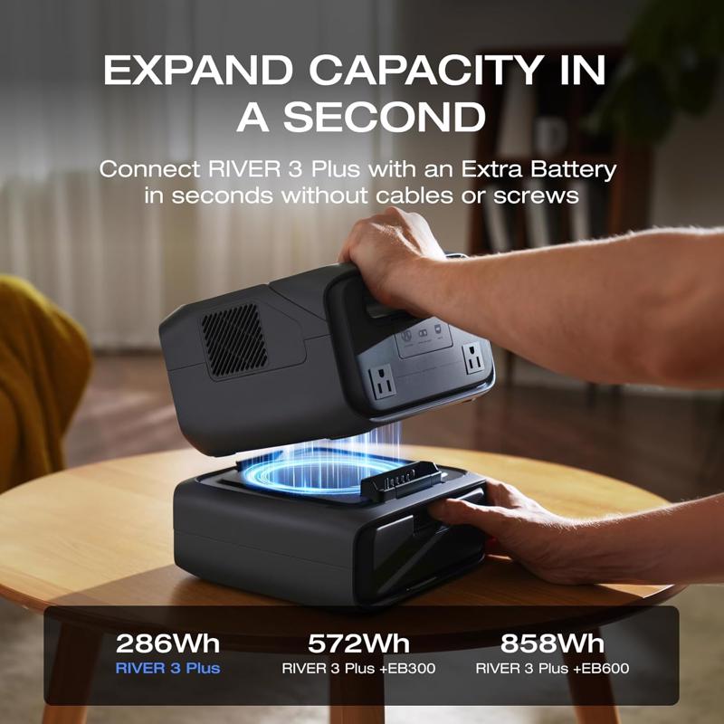 EcoFlow River 3 286 W Solar and Battery Portable Power Station