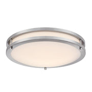 Westinghouse Lauderdale 3.5 in. H X 15.75 in. W X 15.75 in. L Brushed Nickel Silver Ceiling Fixture