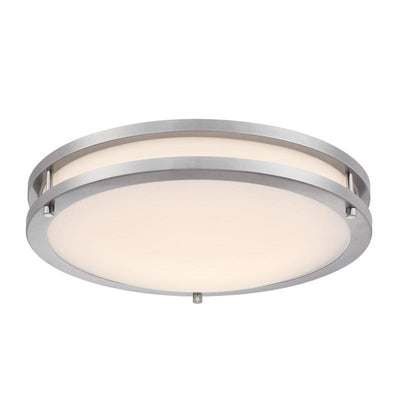 Westinghouse Lauderdale 3.5 in. H X 15.75 in. W X 15.75 in. L Brushed Nickel Silver Ceiling Fixture