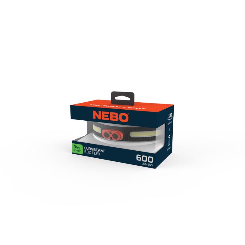 NEBO 600 lm Black/Orange LED Head Lamp