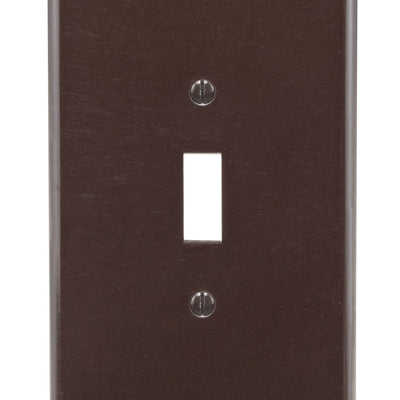 Leviton Brown 1 gang Thermoset Plastic Toggle Wall Plate