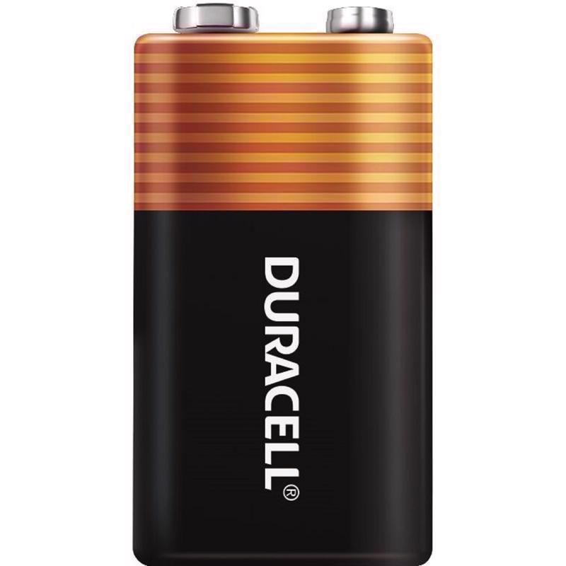 Duracell Coppertop 9-Volt Alkaline Batteries 2 pk Carded