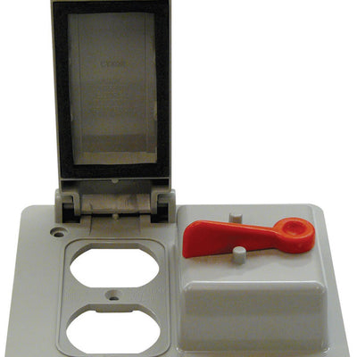 Cantex Rectangle PVC 2 gang 4-11/16 in. H X 4-7/8 in. W Outlet/Switch Box
