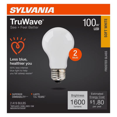Sylvania TruWave A19 E26 (Medium) LED Bulb Soft White 100 Watt Equivalence