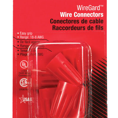 Gardner Bender WingGard 18-10 Ga. Copper Wire Wire Connector Red 6 pk