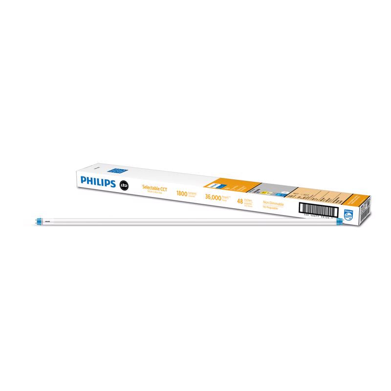 Philips LED Multi-CCT 48 in. G13 T8 Linear Light Bulb 32 Watt Equivalence 2 pk