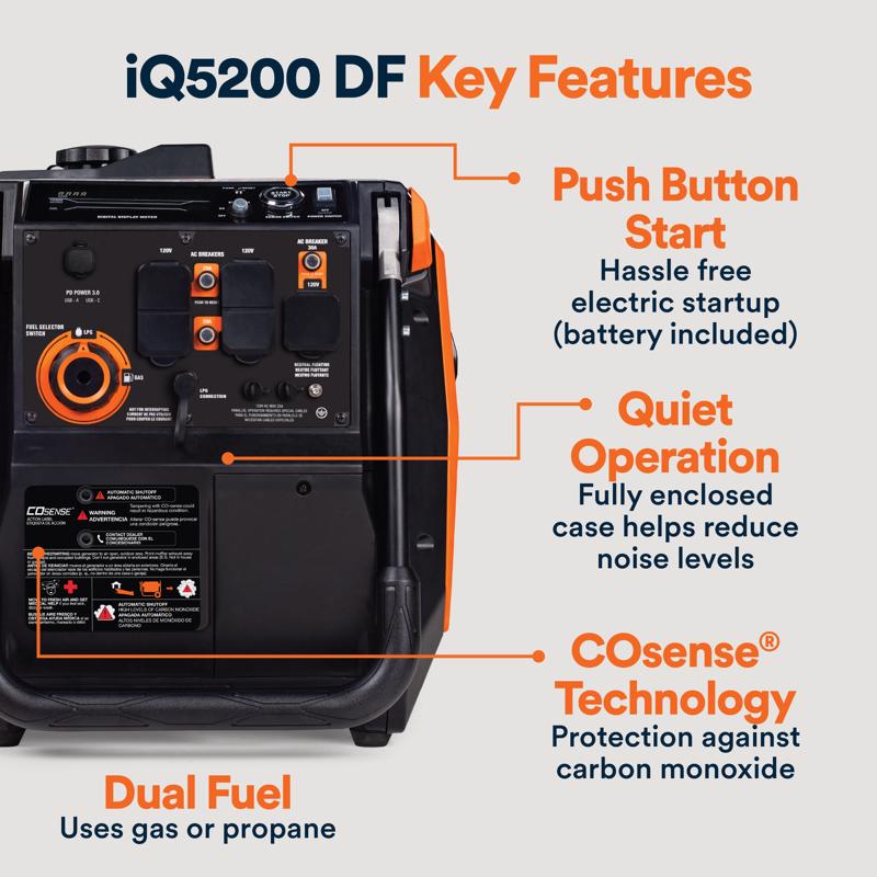Generac 3900 W Gas/LP Inverter Generator