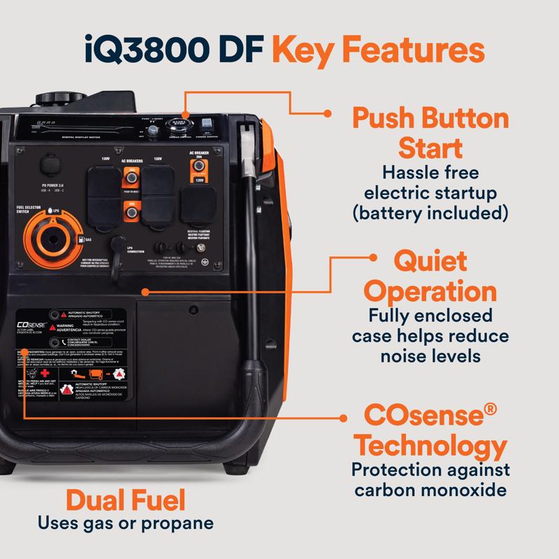 Generac 3000 W Inverter Generator