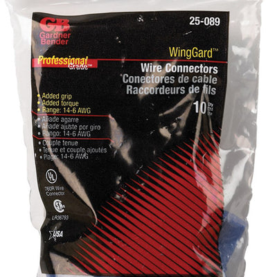 Gardner Bender WingGard 14-6 Ga. Copper Wire Wire Connector Blue 10 pk