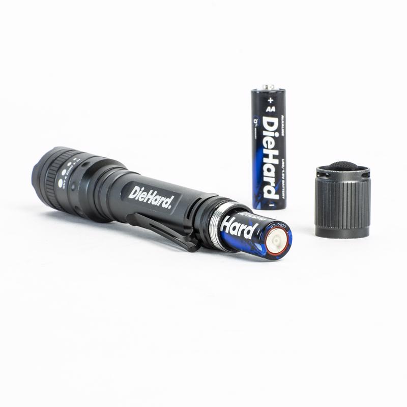 Dorcy DieHard Black LED Twist Flashlight