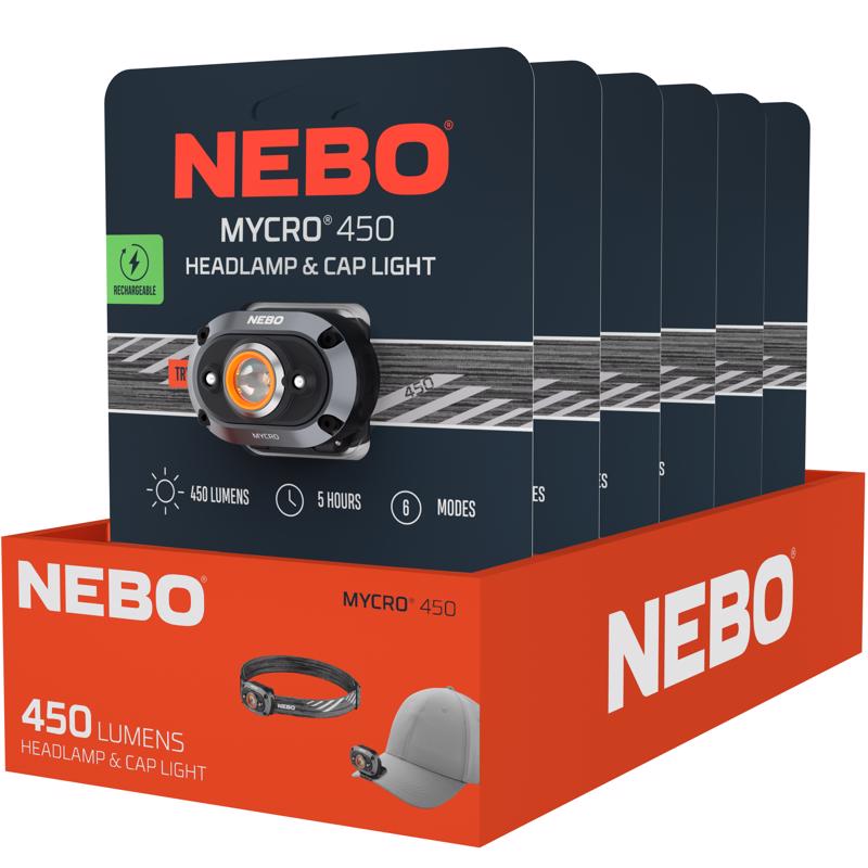 NEBO 450 lm Gray LED Head Lamp