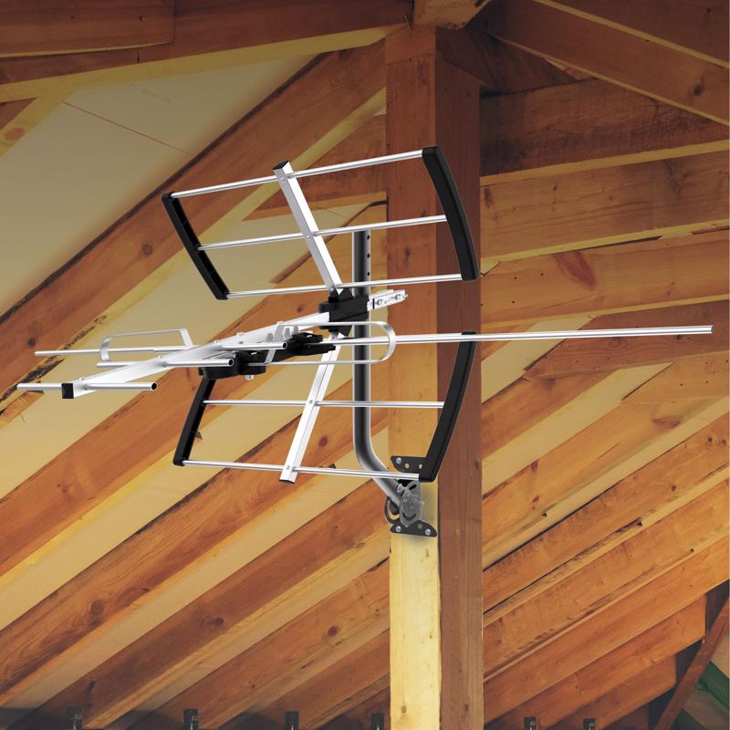 Monster Just Hook It Up Indoor and Outdoor HDTV/UHF/VHF Rooftop/Attic Antenna