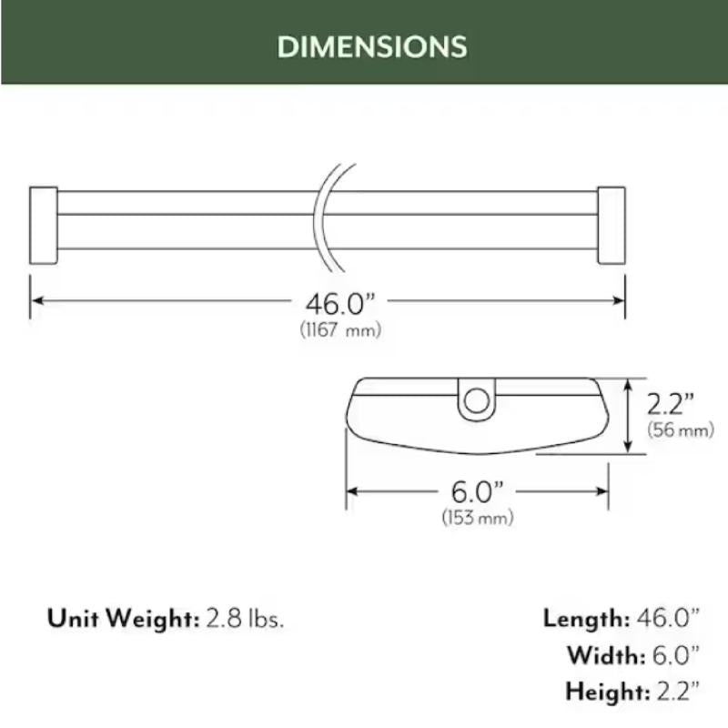 ETI 100 W 46 in. LED Wraparound Light Fixture