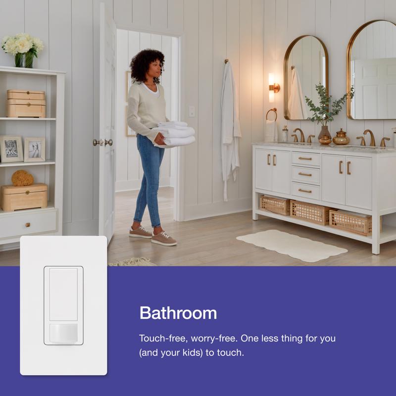 Lutron Maestro 5 amps Single Pole or 3-way Push Button Dimmer Switch Light Almond