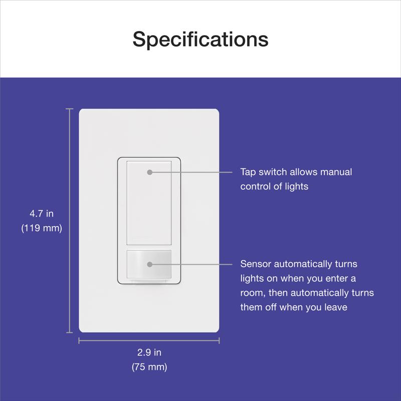 Lutron Maestro 5 amps Single Pole or 3-way Push Button Dimmer Switch Light Almond