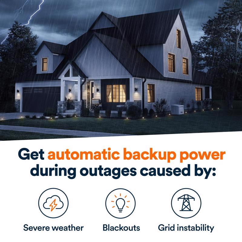 Generac 22000 kW Home Standby Generator Includes 200 amp ats