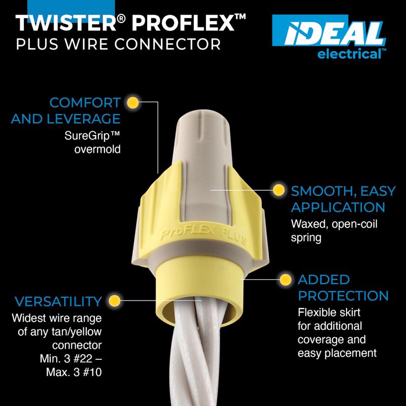 Ideal Industries ProFlex Wire Connector 125 pk