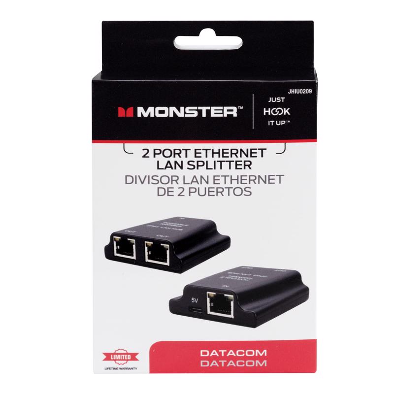 Monster Just Hook It Up Ethernet LAN Splitter