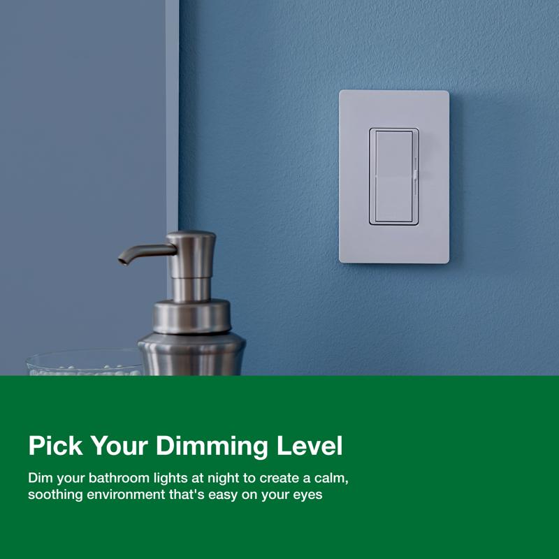 Lutron Diva Gray 150 W 3-Way Dimmer Switch