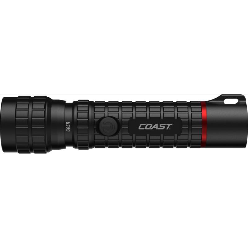 COAST G65R 1500 lm Black LED Rechargeable Rechargeable Flashlight 2000mAh Battery