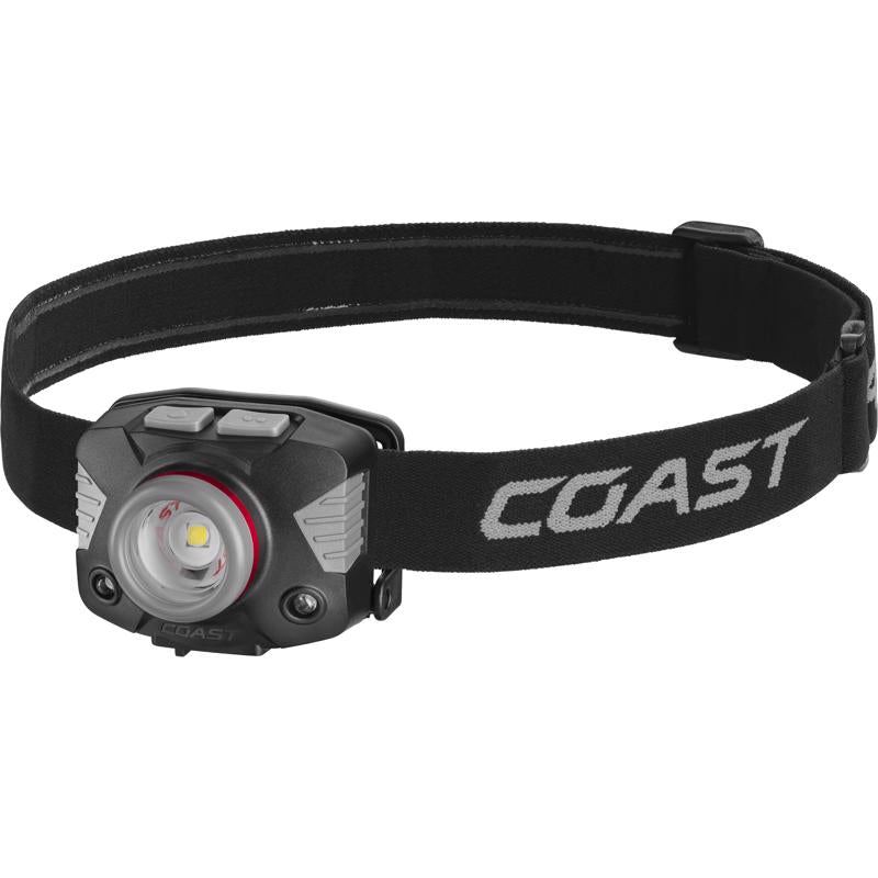 Coast 700 lm Black/Gray LED Rechargeable Head Lamp