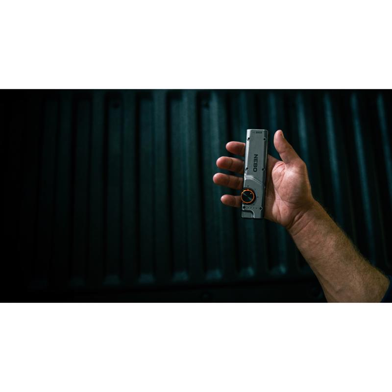 NEBO 2000 lm Gray LED Rechargeable Pocket Light