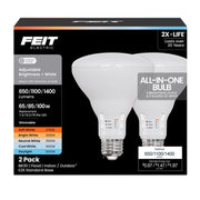 Feit Electric BR30 E26 (Medium) LED Bulb Adjustable White 100 Watt Equivalence