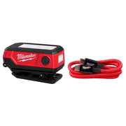 Milwaukee 300 lm Black/Red LED Rechargeable Clip Light