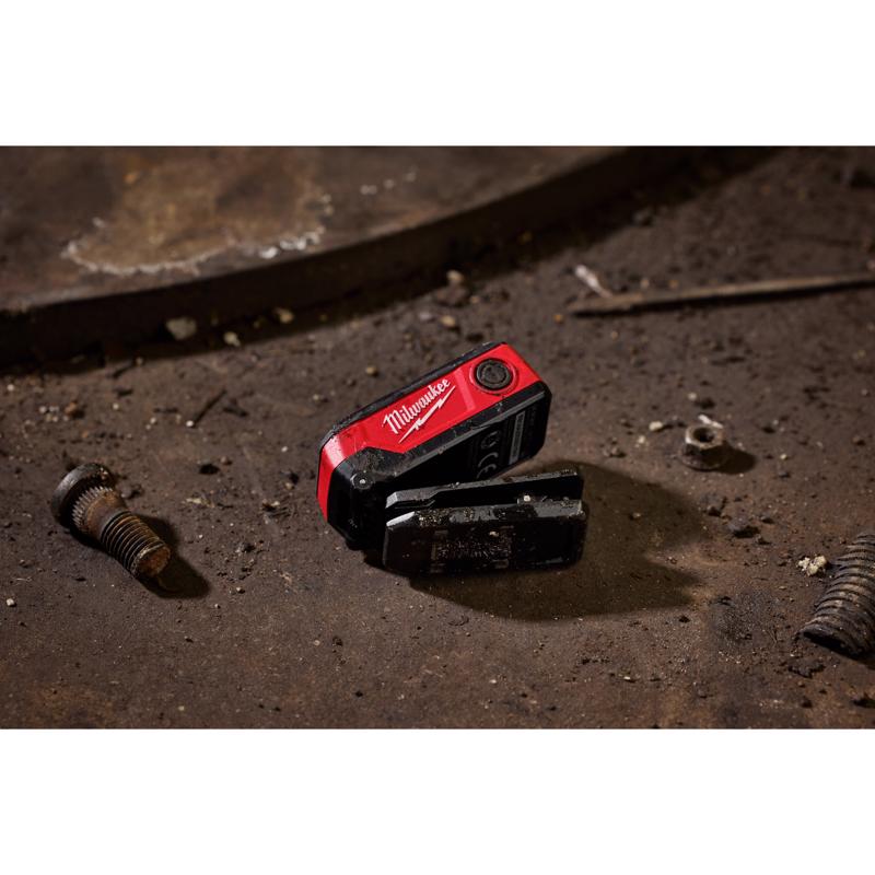 Milwaukee 300 lm Black/Red LED Rechargeable Clip Light