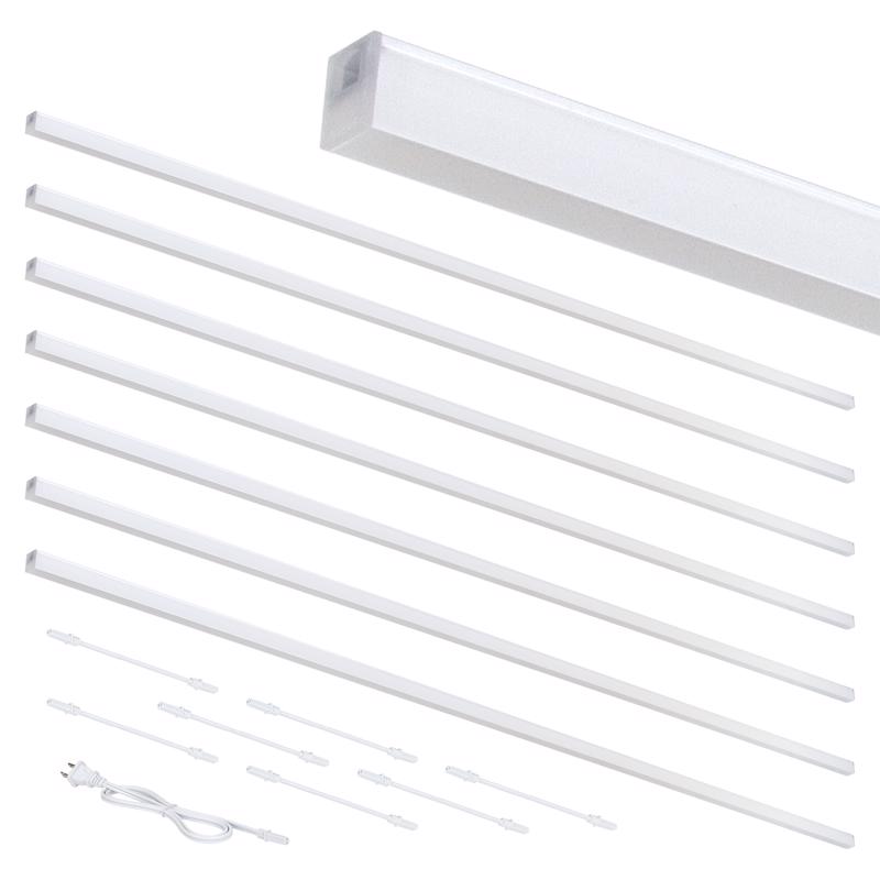 Armacost Lighting 44 in. L White Plug-In LED Strip Tape Light Kit 4 pk