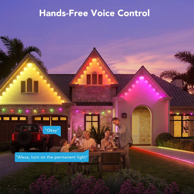 Govee Plug In 72 W LED Smart-Enabled Permanent String Light